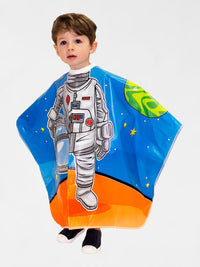 2pk Princess & Astronaut Vinyl Kids Shampoo Cape