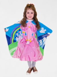 2pk Princess & Astronaut Vinyl Kids Shampoo Cape