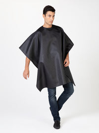 Seersucker Barber Cape, Betty Dain Striped Barber Shop Cape