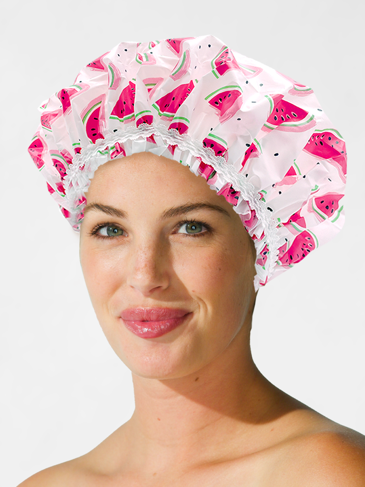 One in a Melon Shower Cap 2pk