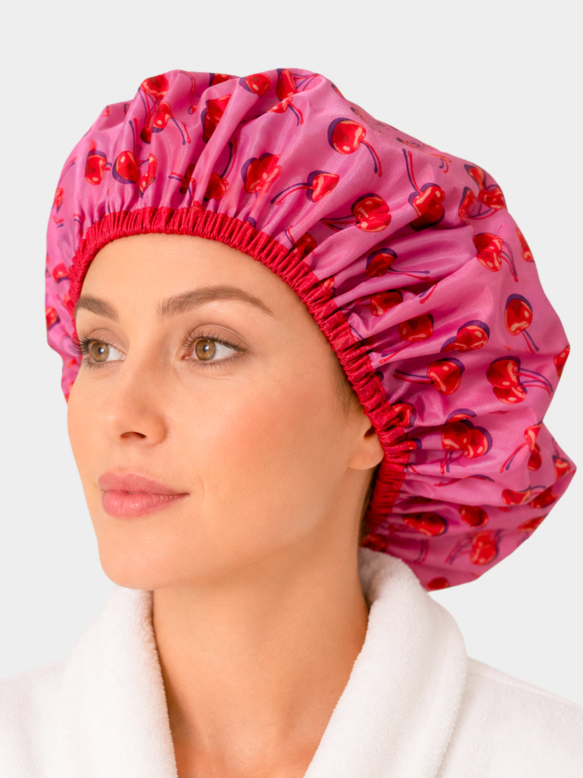 Cherry Bomb Shower Cap