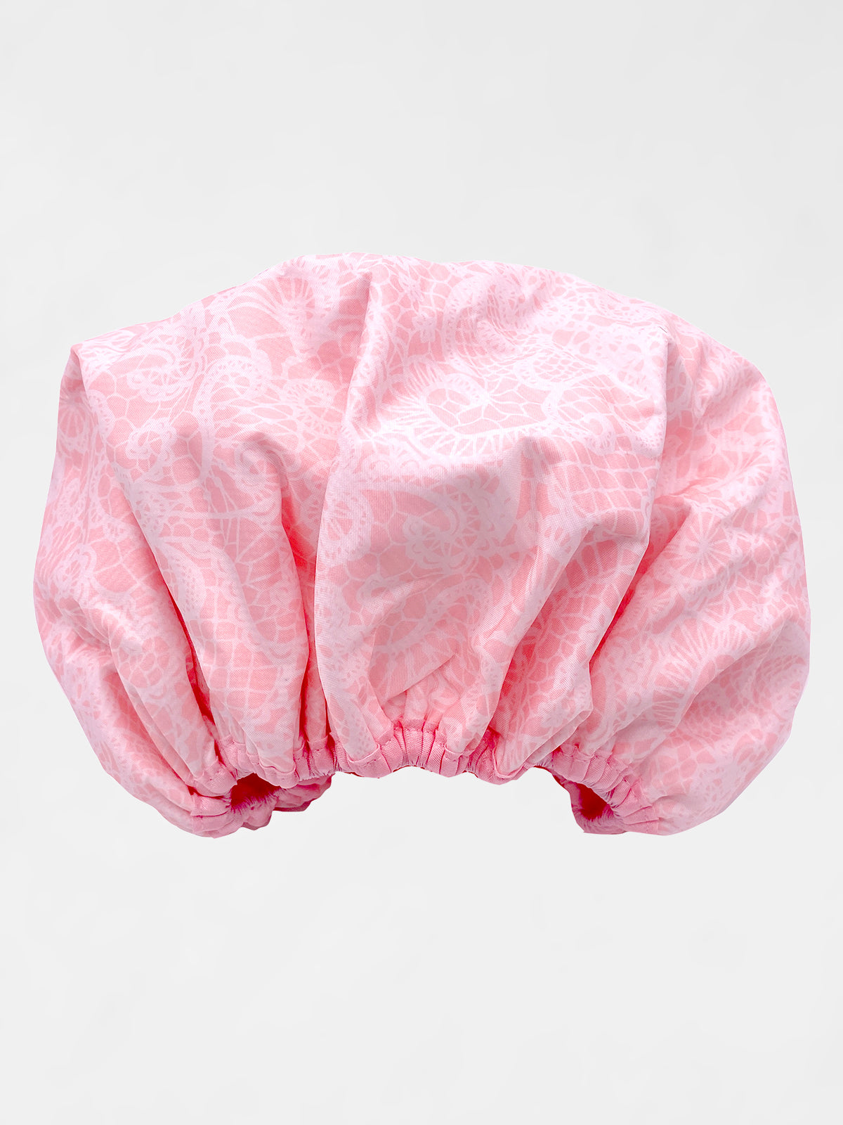 Pretty In Pink Lace Shower Cap