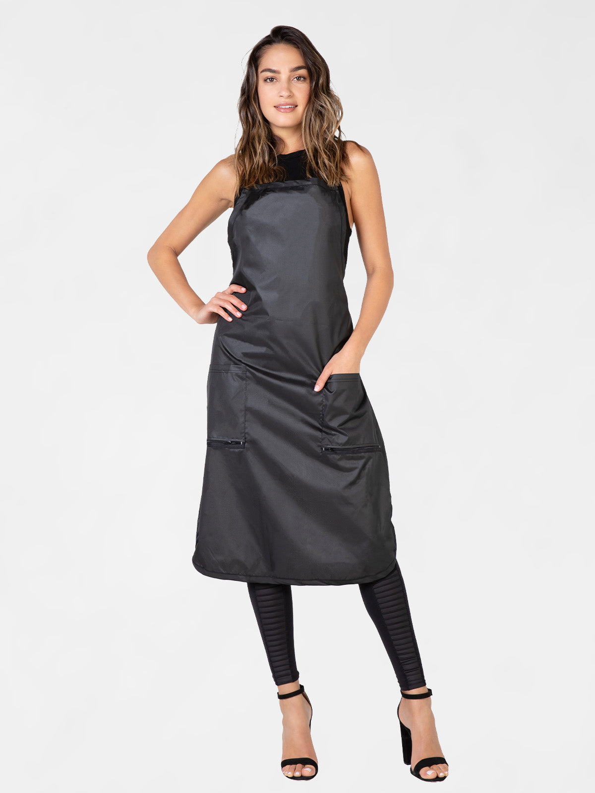 Unique Black Premium Distressed factory 3D Stylist Apron Dress