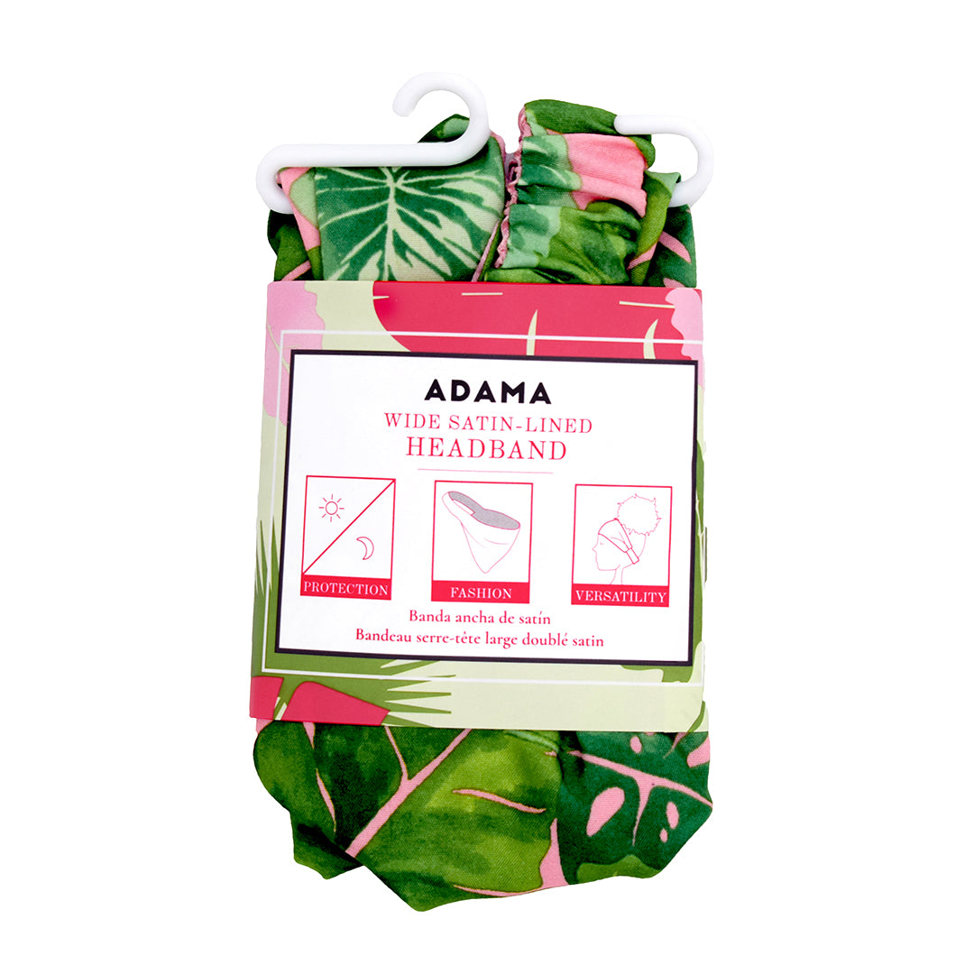Wide Satin-Lined Headband in Adama retail packaging