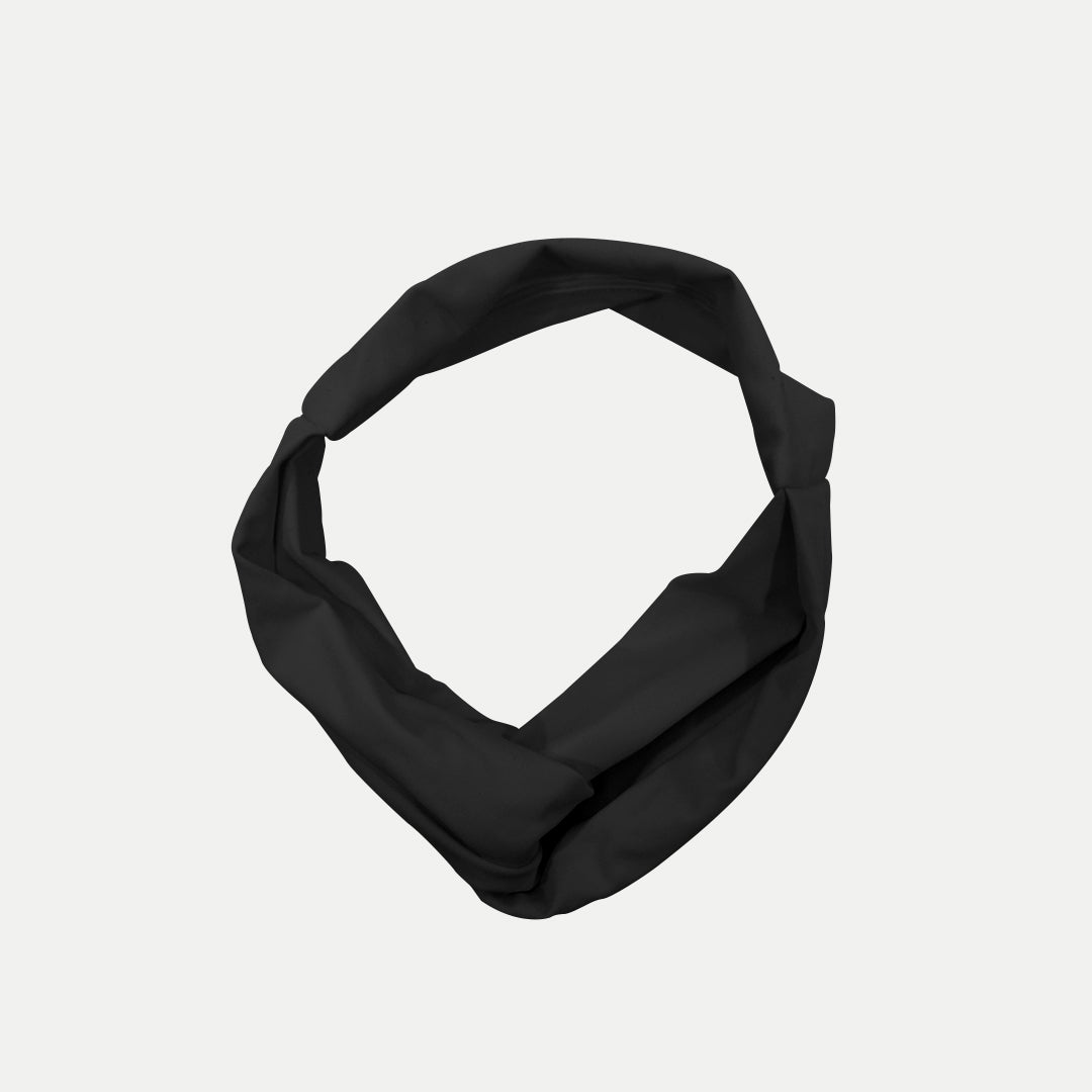 Black Fitband headband shown as a loop