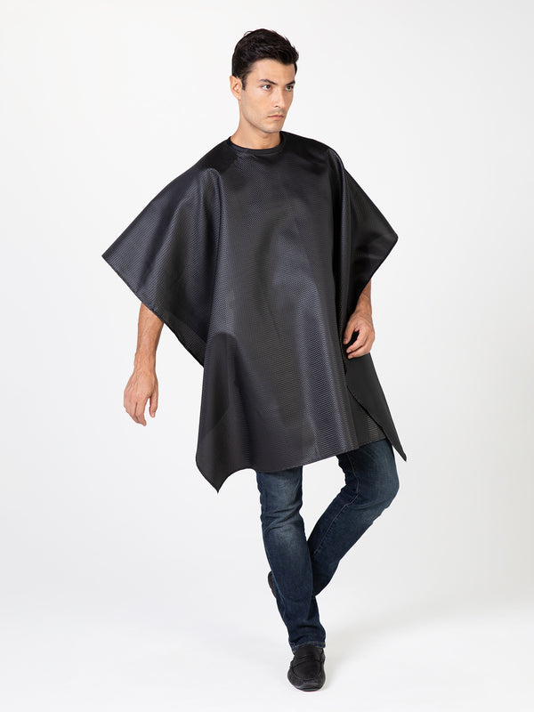 Seersucker Barber Cape, Betty Dain Striped Barber Shop Cape