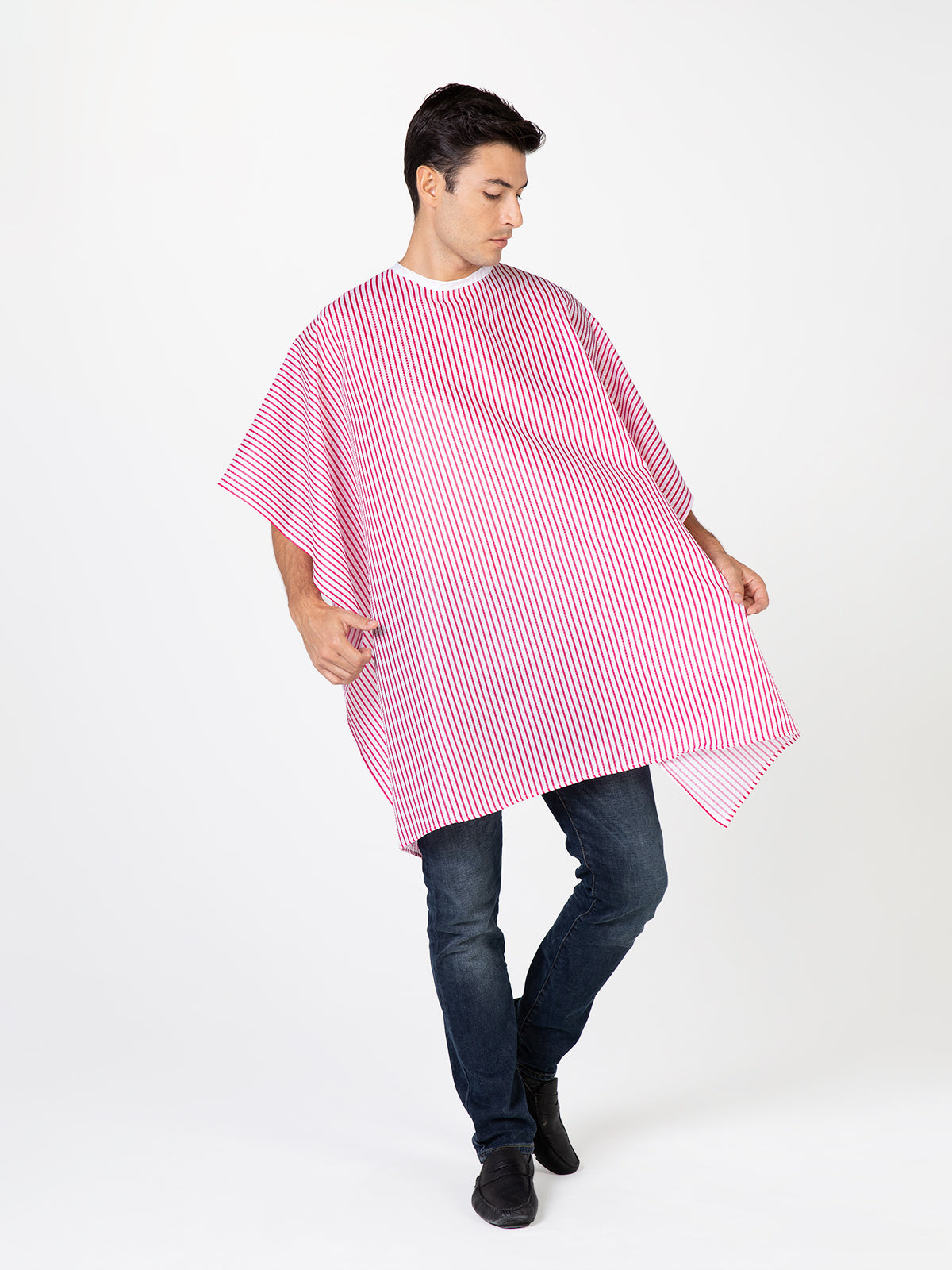 Seersucker Barber Cape – Betty Dain Creations
