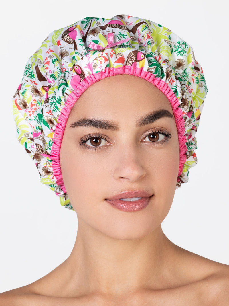 Betty Dain Creations Shower Cap, Tropical Pattern