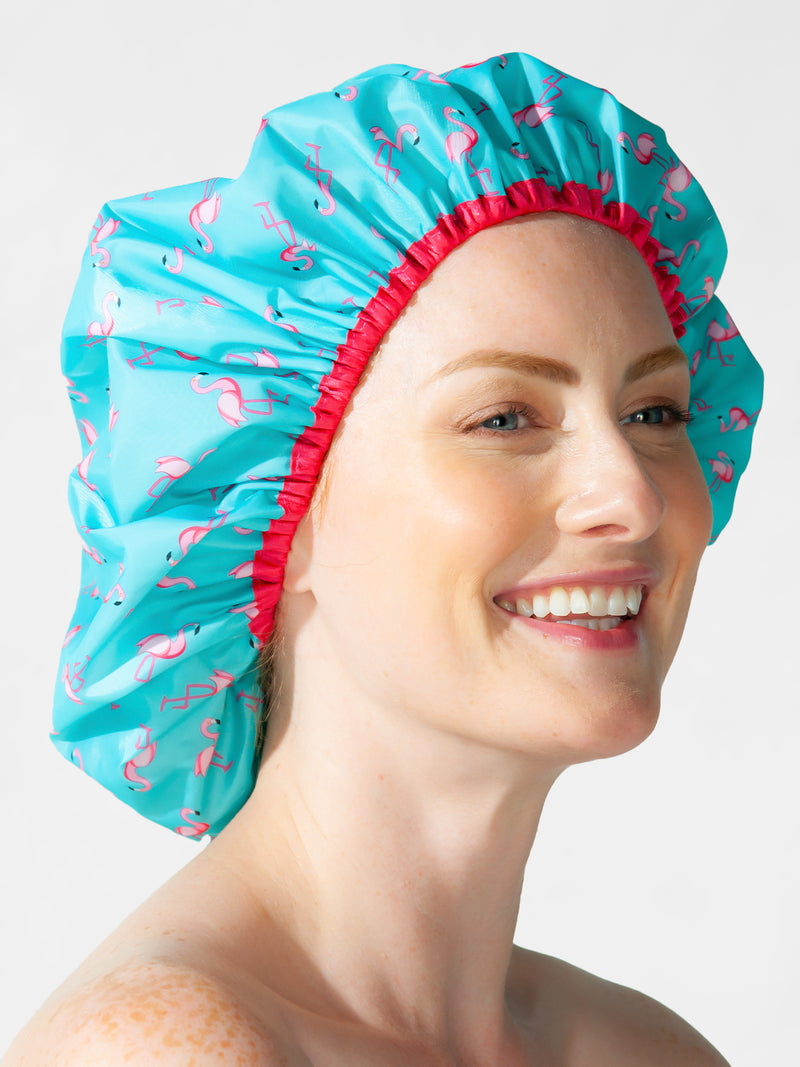 Flamingos Party Shower Cap
